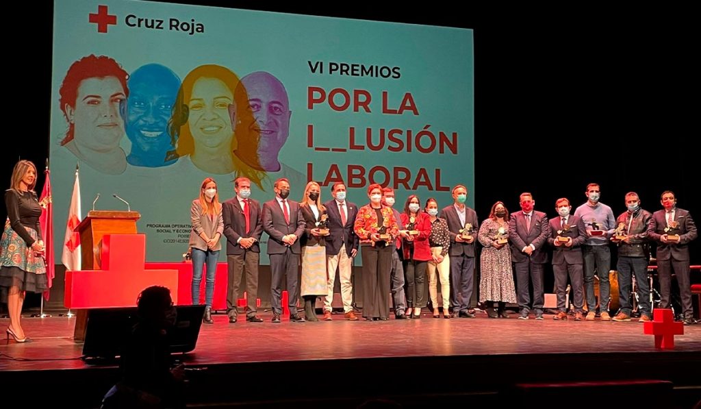 Galardonados a los VI Premios Por la Inclusión Laboral de la Cruz Roja